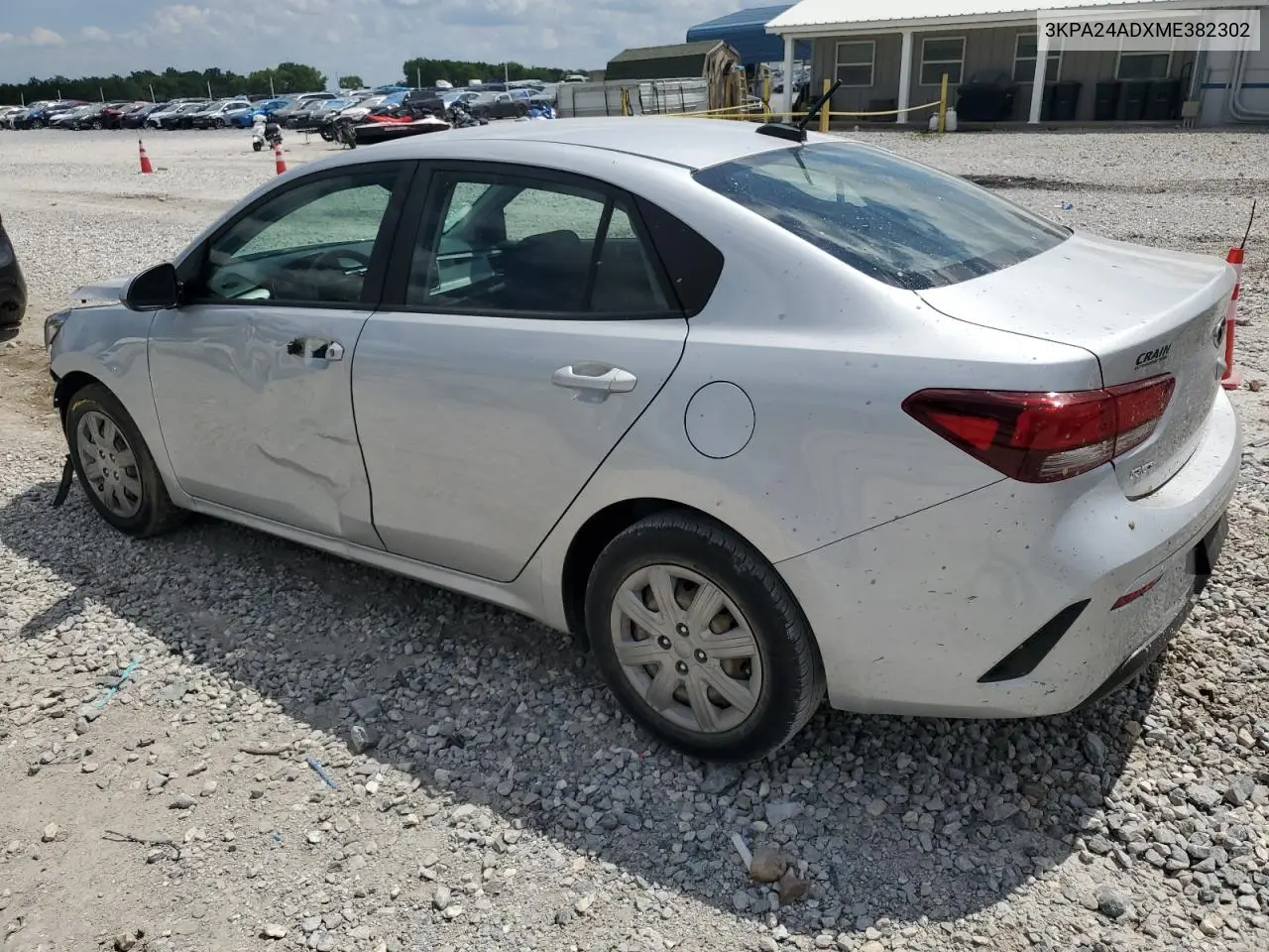 2021 Kia Rio Lx VIN: 3KPA24ADXME382302 Lot: 62362285