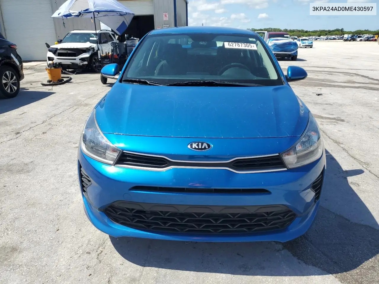 2021 Kia Rio Lx VIN: 3KPA24AD0ME430597 Lot: 62787305
