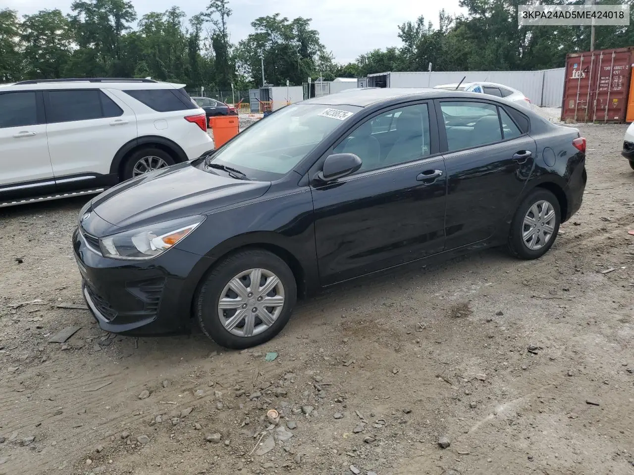 2021 Kia Rio Lx VIN: 3KPA24AD5ME424018 Lot: 64238675