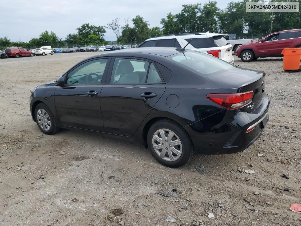 2021 Kia Rio Lx VIN: 3KPA24AD5ME424018 Lot: 64238675