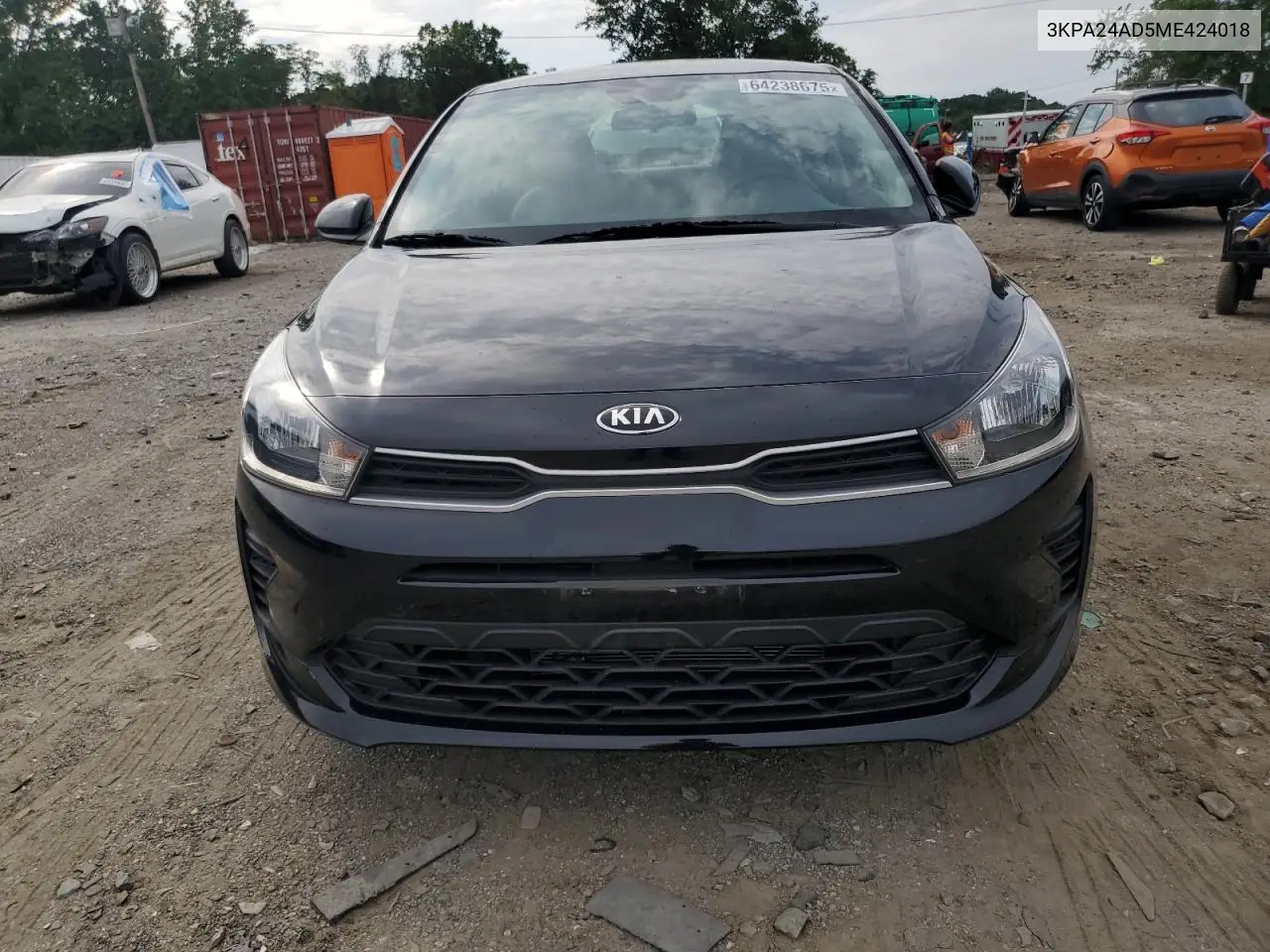 2021 Kia Rio Lx VIN: 3KPA24AD5ME424018 Lot: 64238675