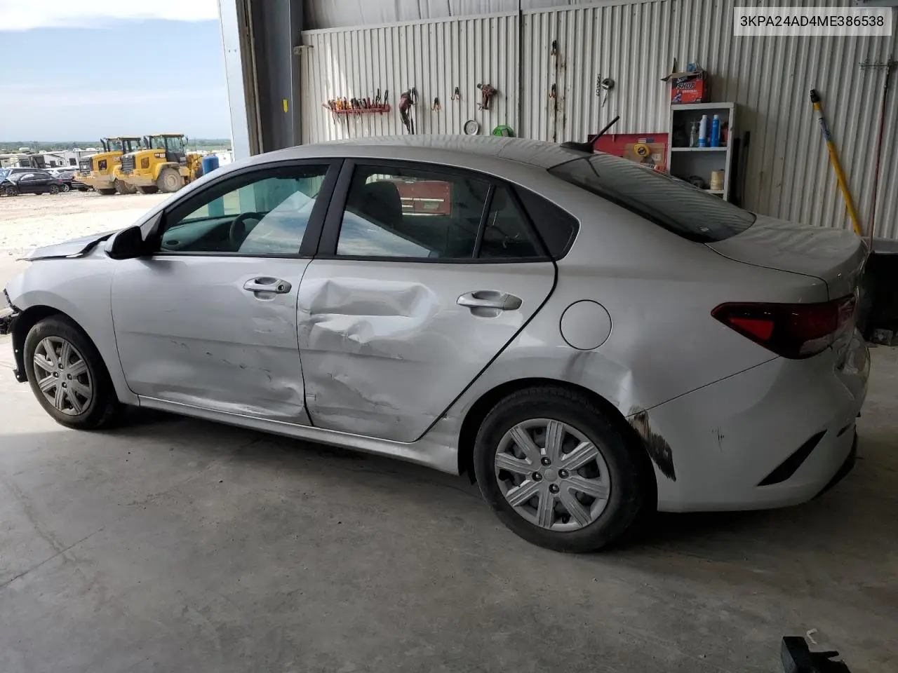 2021 Kia Rio Lx VIN: 3KPA24AD4ME386538 Lot: 64990845