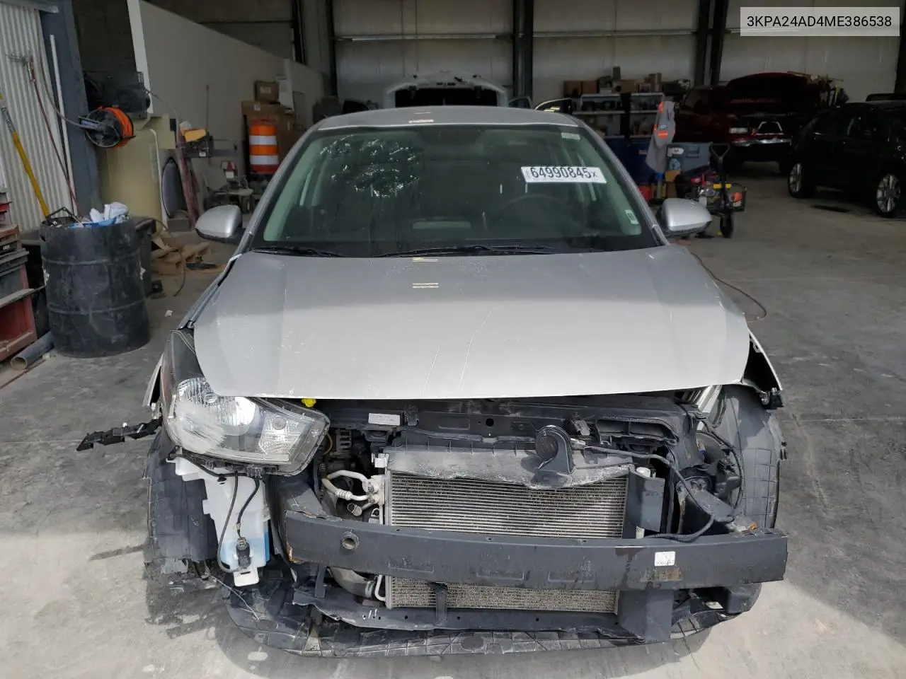 2021 Kia Rio Lx VIN: 3KPA24AD4ME386538 Lot: 64990845