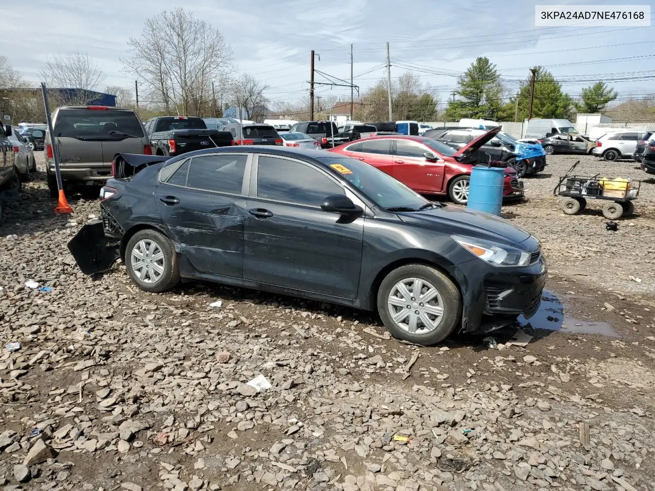2022 Kia Rio Lx VIN: 3KPA24AD7NE476168 Lot: 51512725