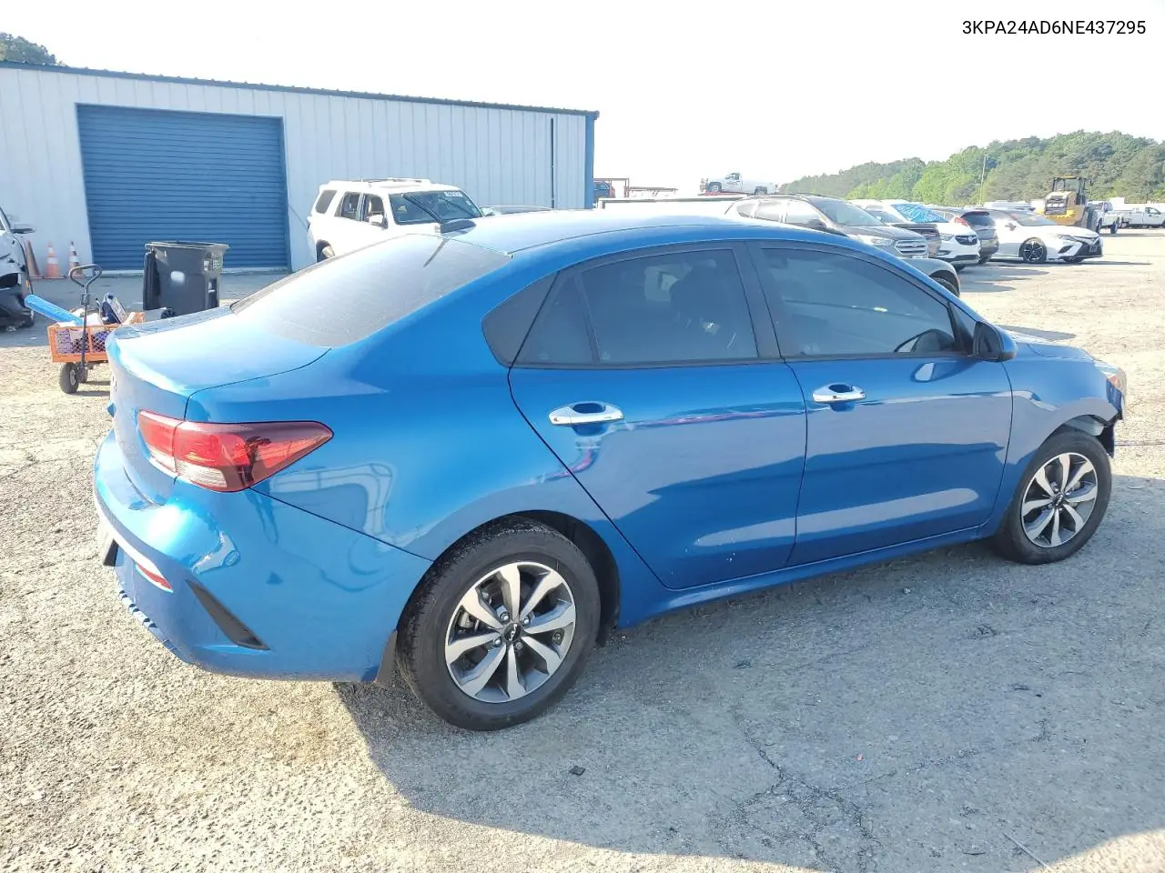 2022 Kia Rio Lx VIN: 3KPA24AD6NE437295 Lot: 52041905