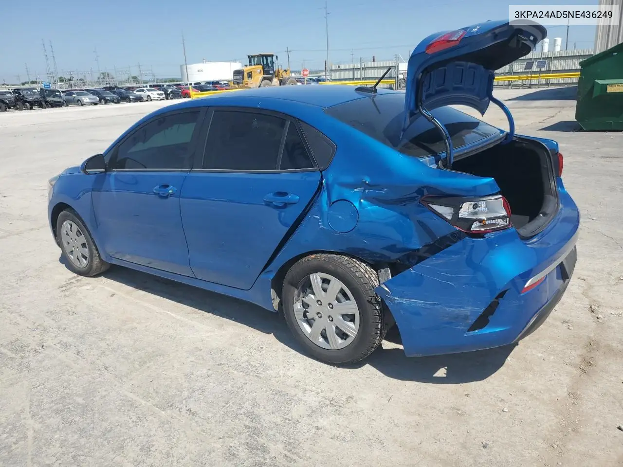 2022 Kia Rio Lx VIN: 3KPA24AD5NE436249 Lot: 55486295