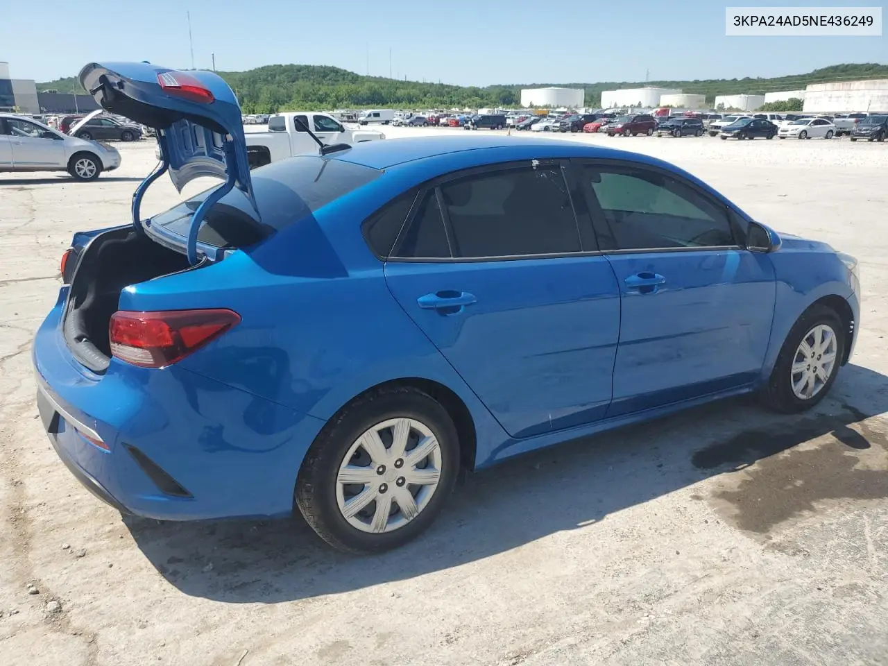 2022 Kia Rio Lx VIN: 3KPA24AD5NE436249 Lot: 55486295