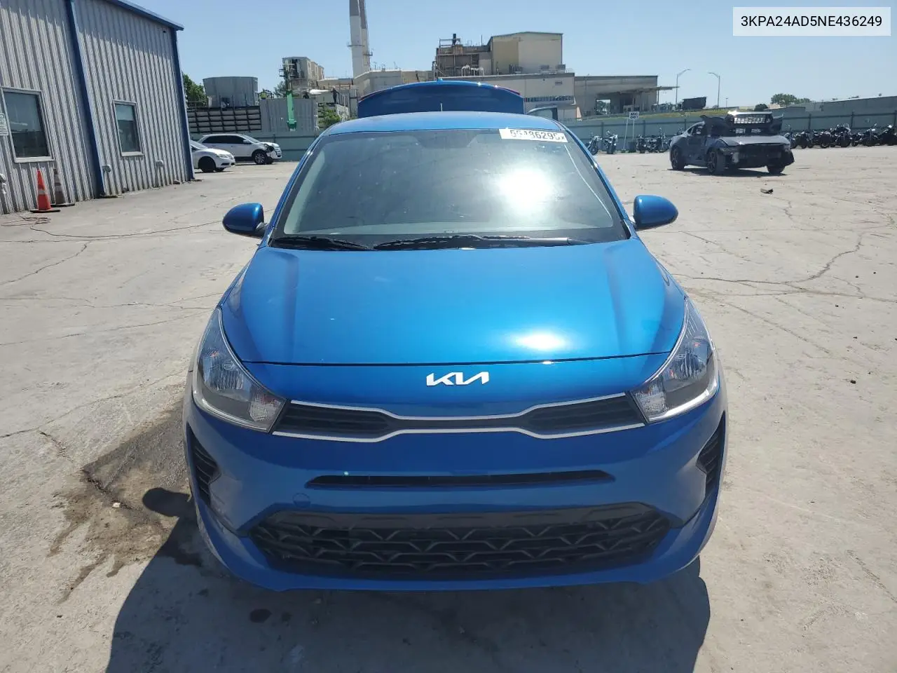 2022 Kia Rio Lx VIN: 3KPA24AD5NE436249 Lot: 55486295