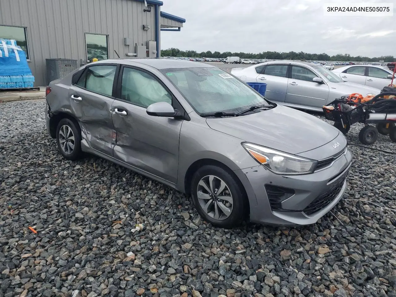 2022 Kia Rio Lx VIN: 3KPA24AD4NE505075 Lot: 56388285