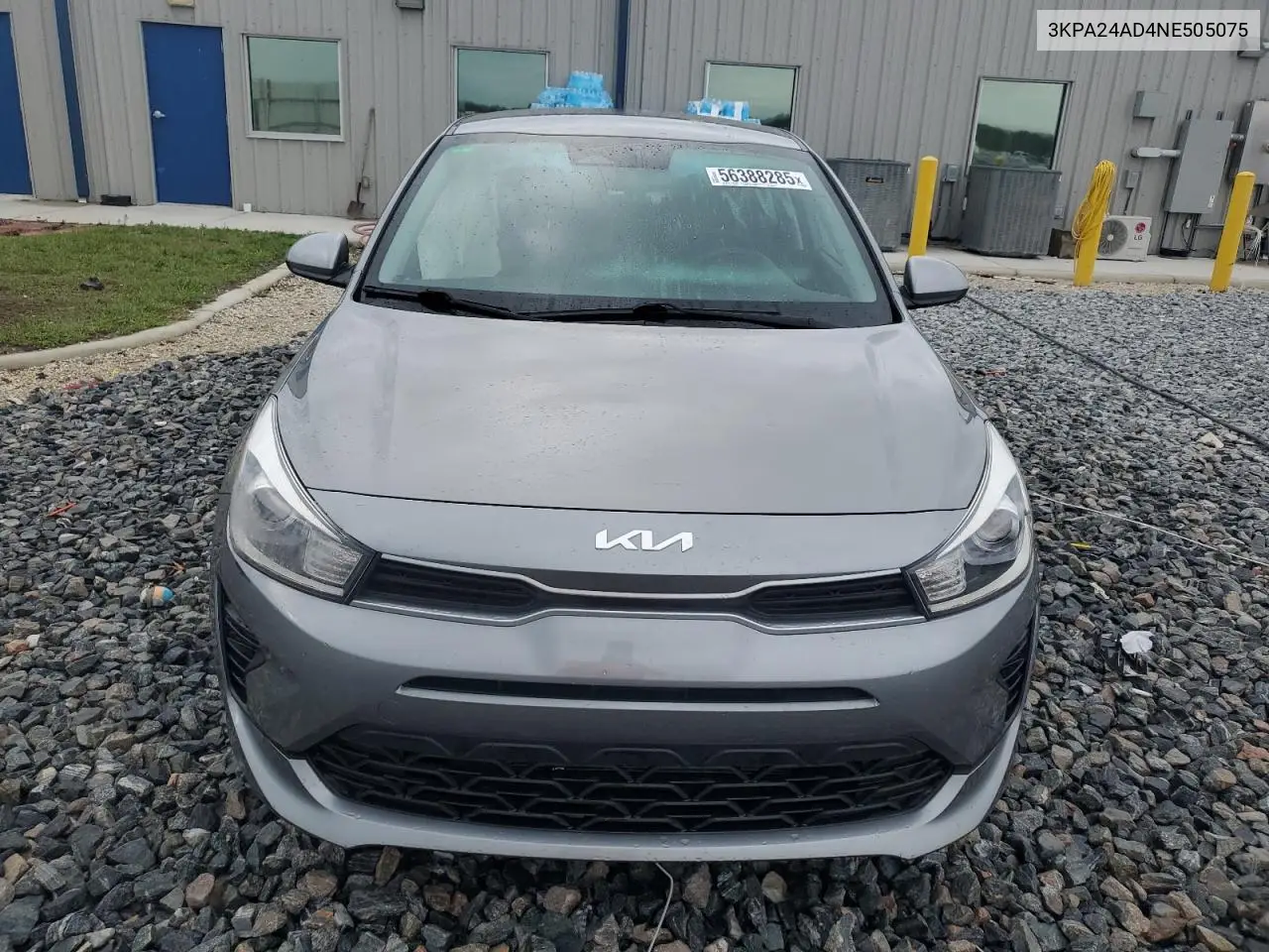 2022 Kia Rio Lx VIN: 3KPA24AD4NE505075 Lot: 56388285