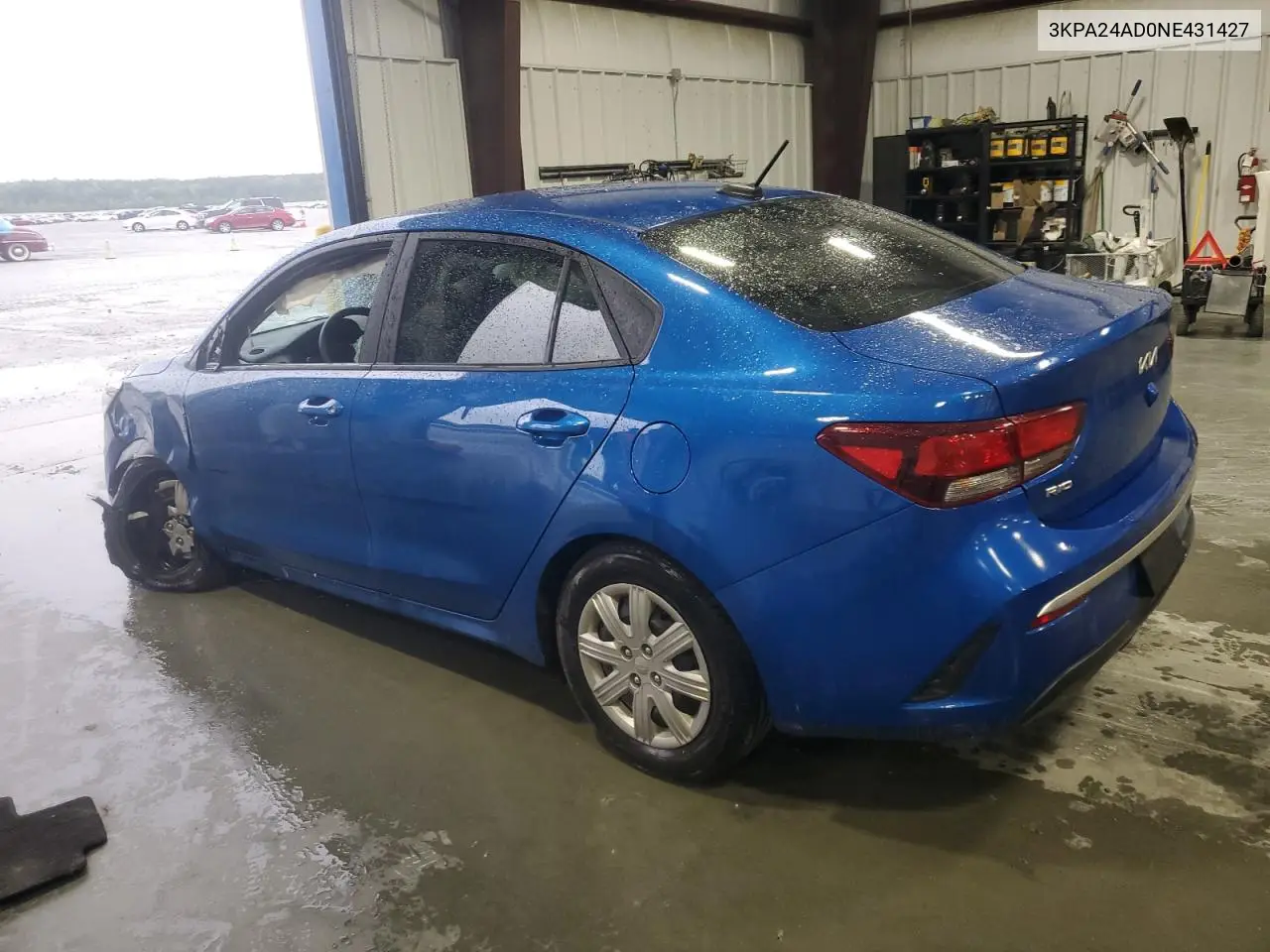 2022 Kia Rio Lx VIN: 3KPA24AD0NE431427 Lot: 56542065