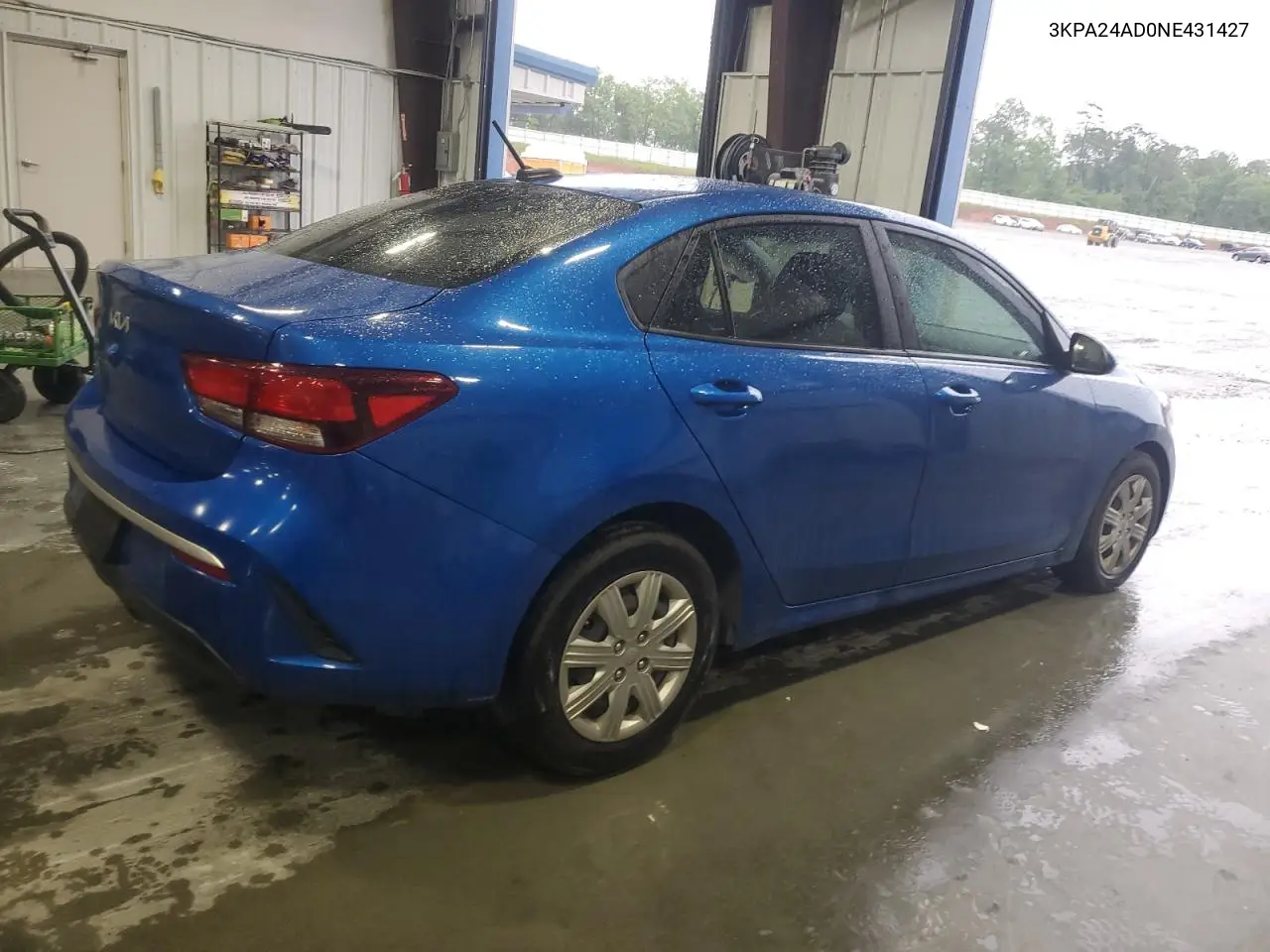 2022 Kia Rio Lx VIN: 3KPA24AD0NE431427 Lot: 56542065