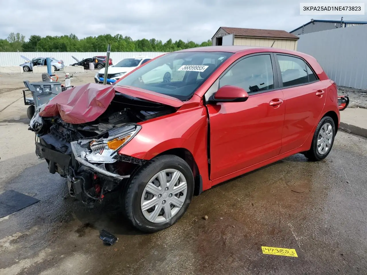 2022 Kia Rio S VIN: 3KPA25AD1NE473823 Lot: 56859955