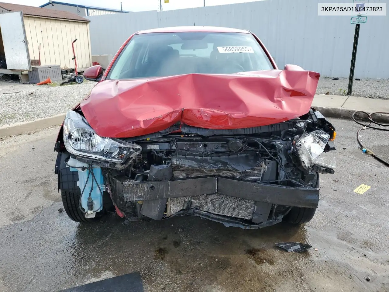 2022 Kia Rio S VIN: 3KPA25AD1NE473823 Lot: 56859955