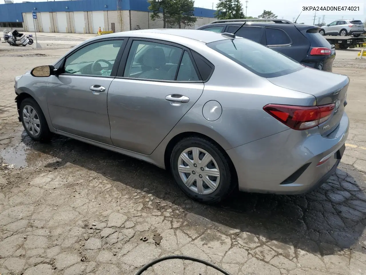 2022 Kia Rio Lx VIN: 3KPA24AD0NE474021 Lot: 59083485