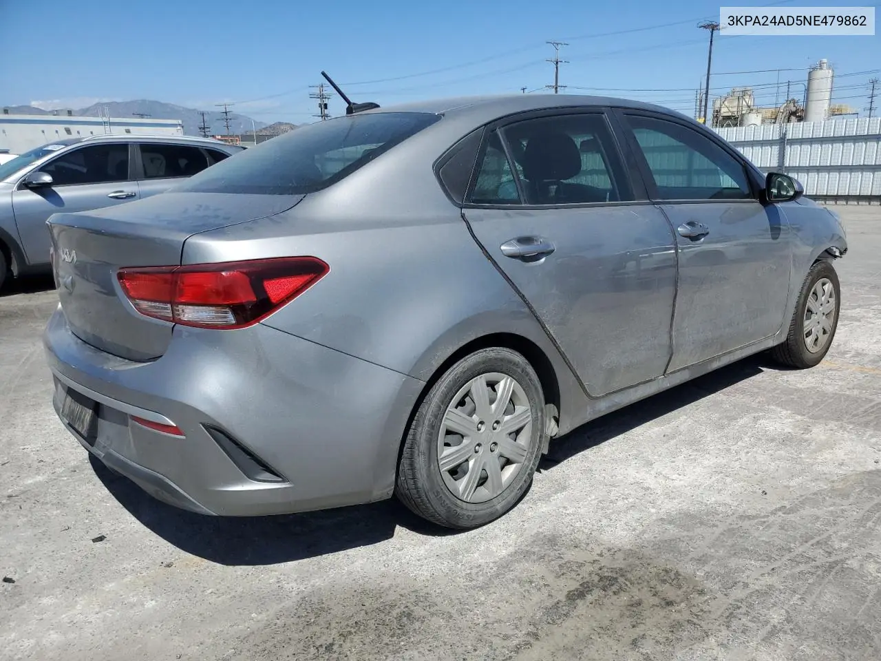 2022 Kia Rio Lx VIN: 3KPA24AD5NE479862 Lot: 62331335