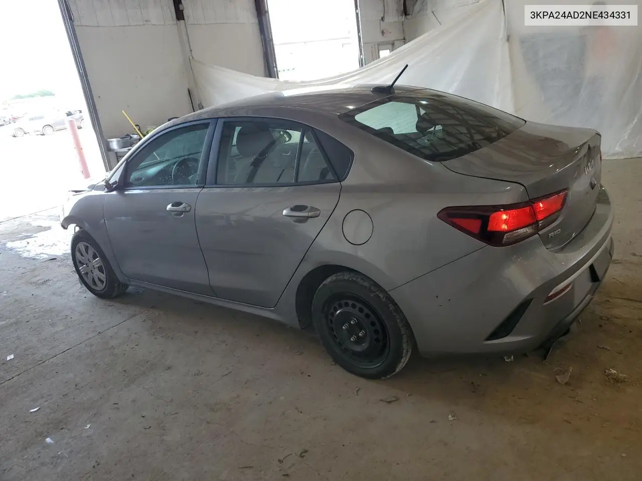 2022 Kia Rio Lx VIN: 3KPA24AD2NE434331 Lot: 62697015