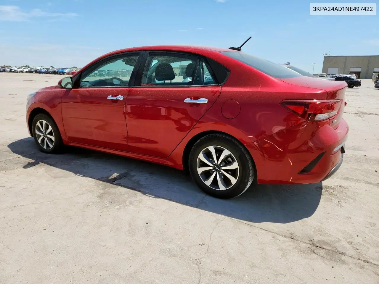 2022 Kia Rio Lx VIN: 3KPA24AD1NE497422 Lot: 63142615