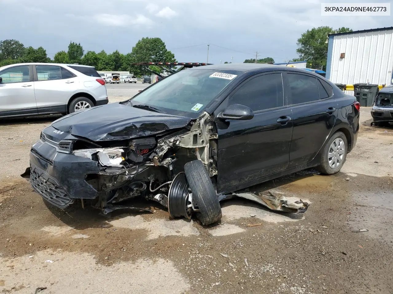 2022 Kia Rio Lx VIN: 3KPA24AD9NE462773 Lot: 65382335