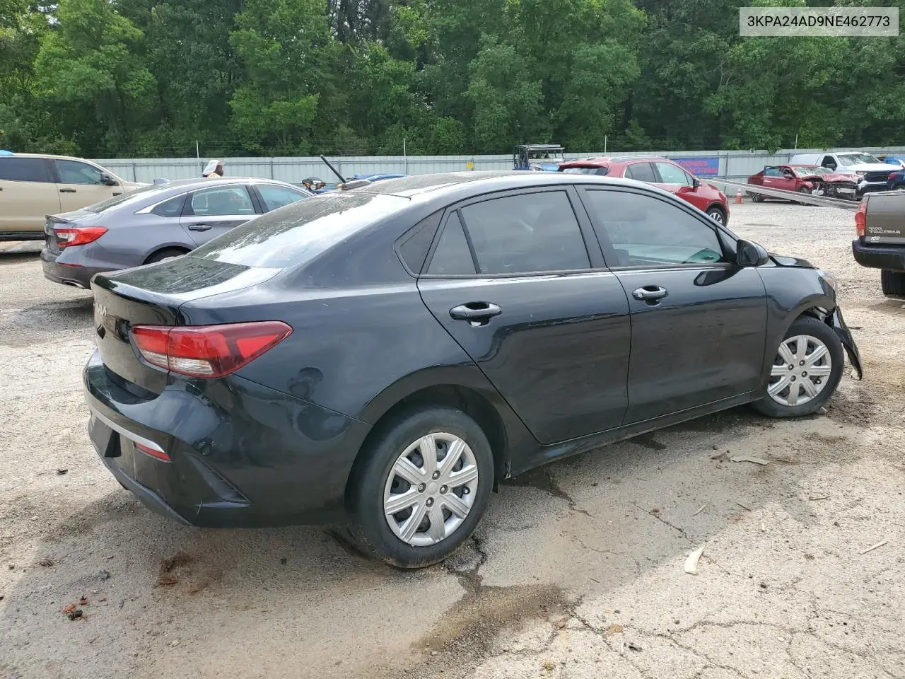 2022 Kia Rio Lx VIN: 3KPA24AD9NE462773 Lot: 65382335