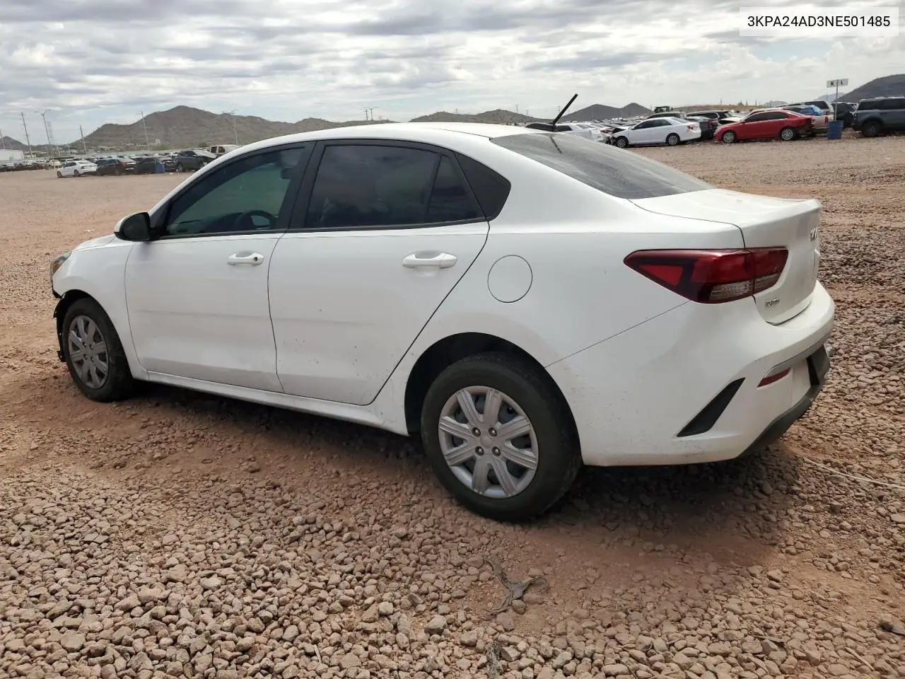 2022 Kia Rio Lx VIN: 3KPA24AD3NE501485 Lot: 65581665