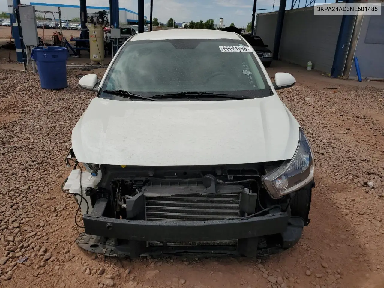 2022 Kia Rio Lx VIN: 3KPA24AD3NE501485 Lot: 65581665