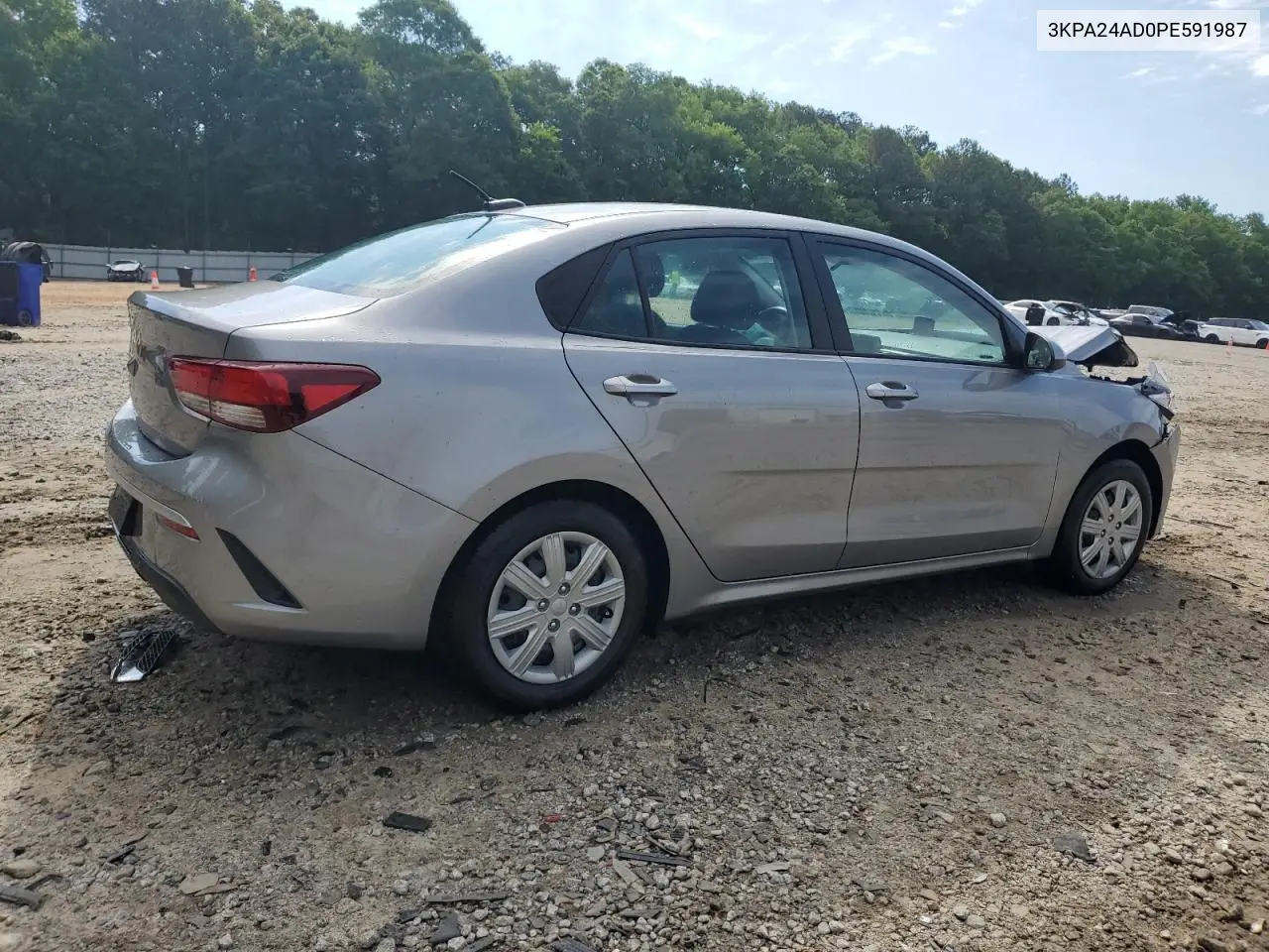 2023 Kia Rio Lx VIN: 3KPA24AD0PE591987 Lot: 56573535