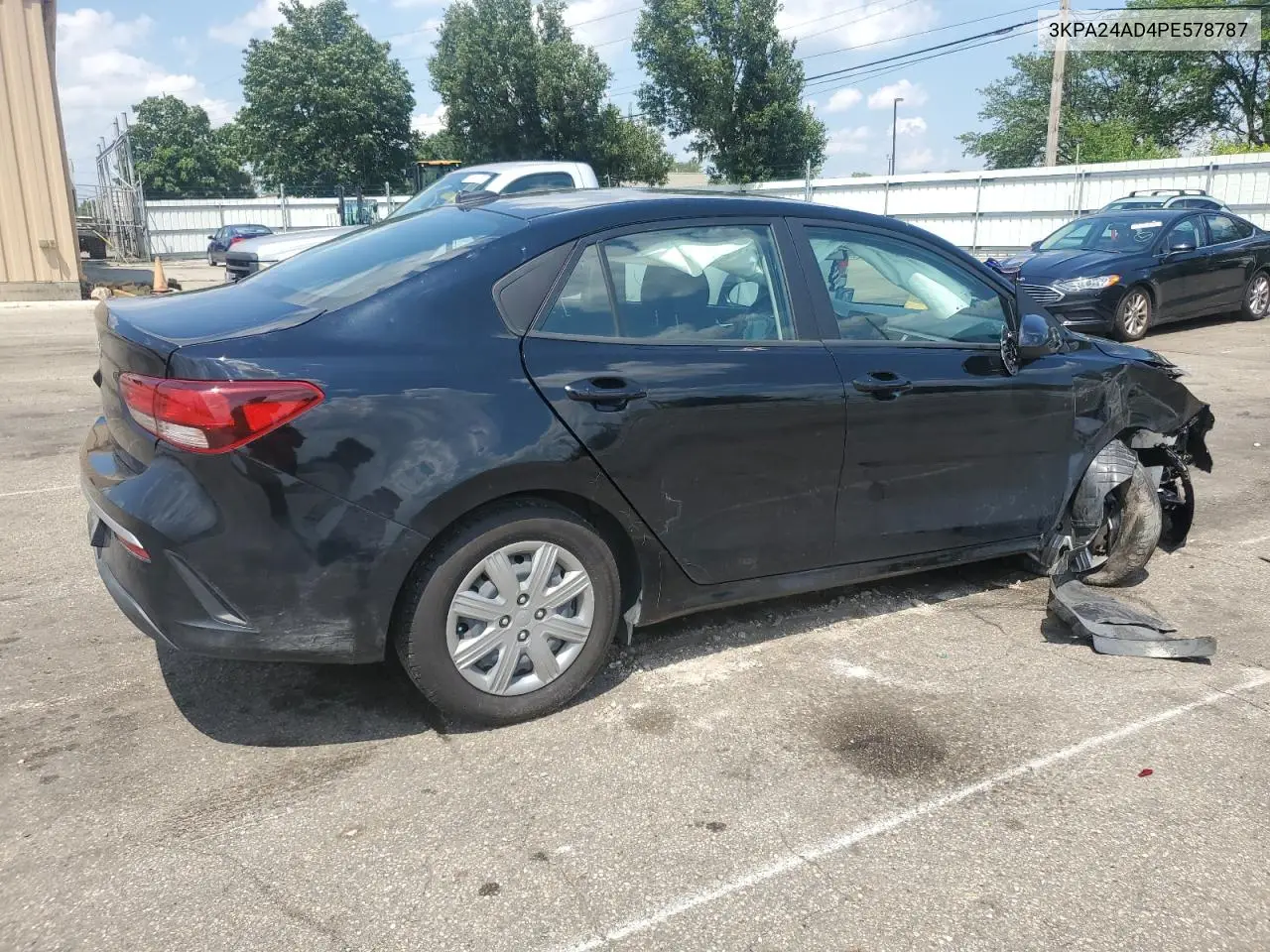 2023 Kia Rio Lx VIN: 3KPA24AD4PE578787 Lot: 61436175