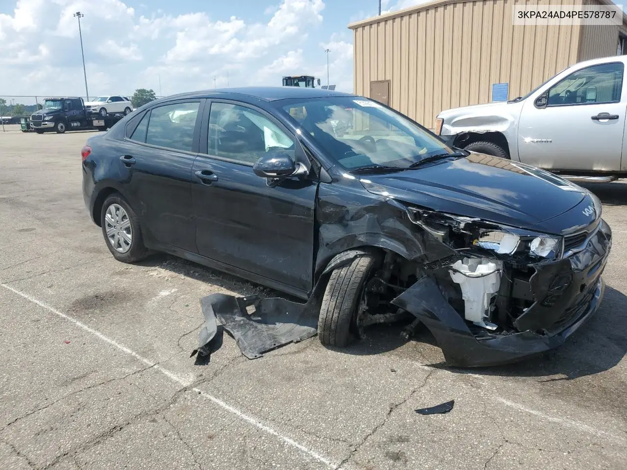 2023 Kia Rio Lx VIN: 3KPA24AD4PE578787 Lot: 61436175