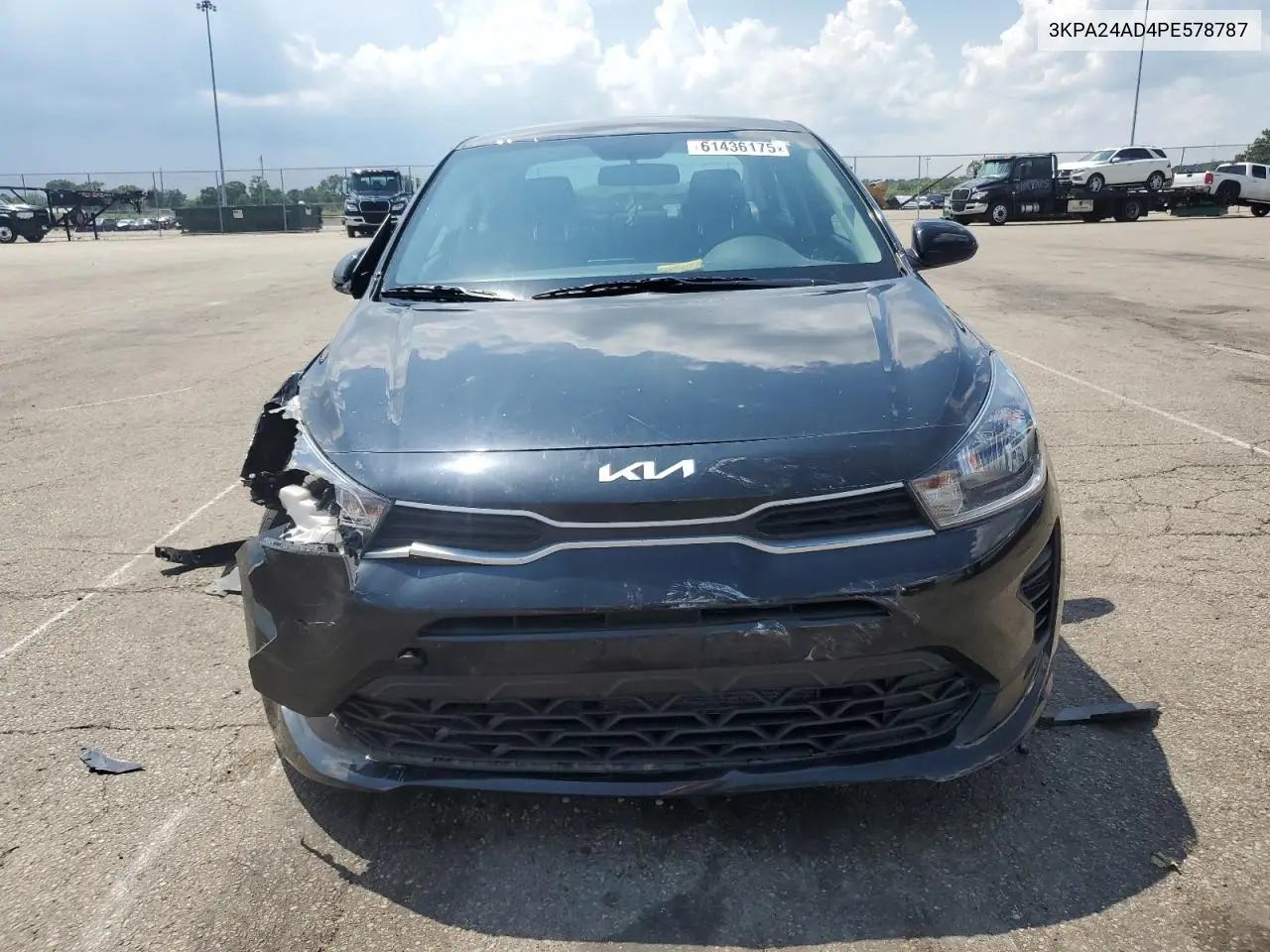 2023 Kia Rio Lx VIN: 3KPA24AD4PE578787 Lot: 61436175