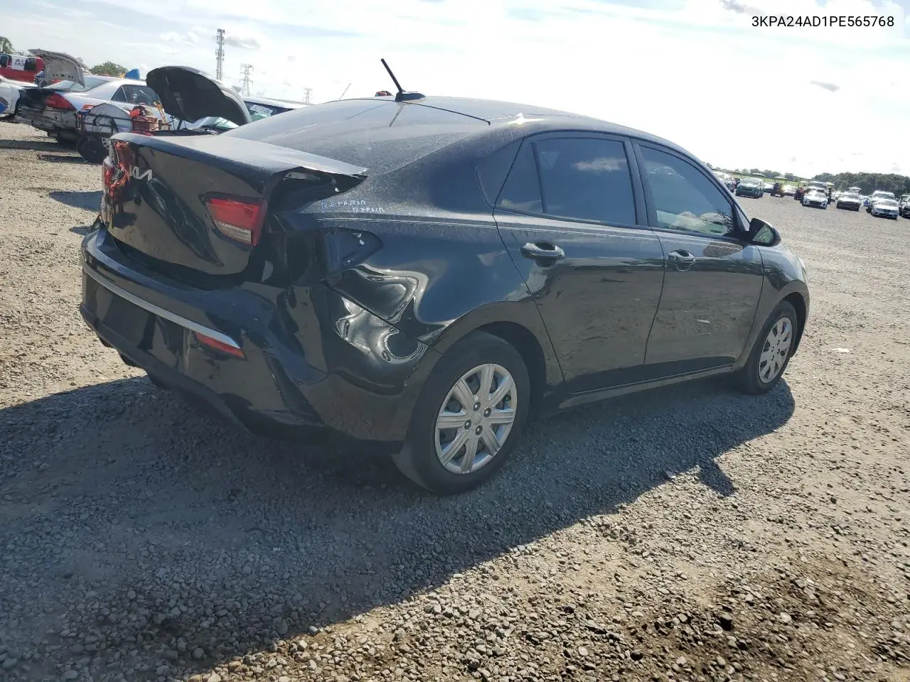 2023 Kia Rio Lx VIN: 3KPA24AD1PE565768 Lot: 62164815