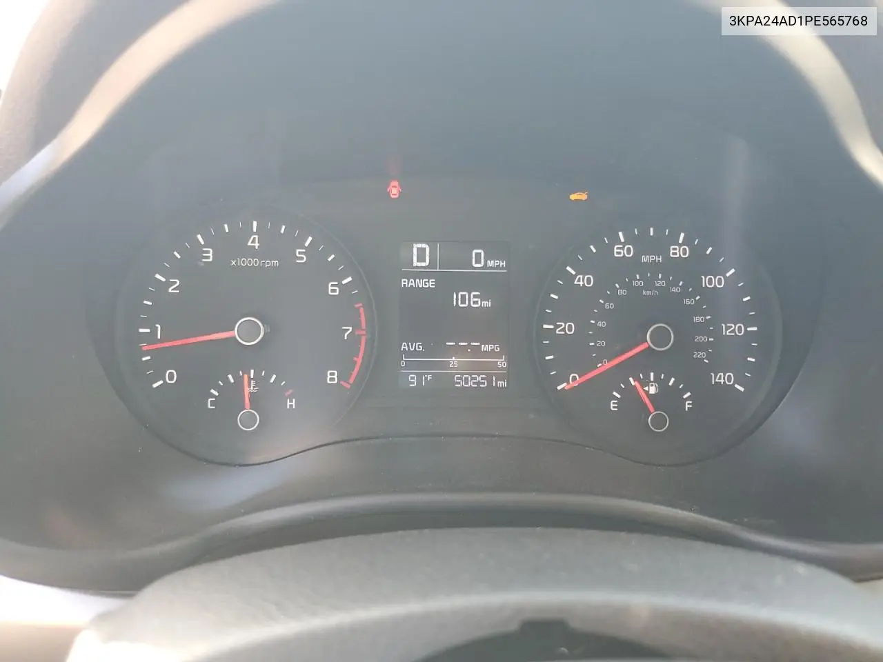 2023 Kia Rio Lx VIN: 3KPA24AD1PE565768 Lot: 62164815