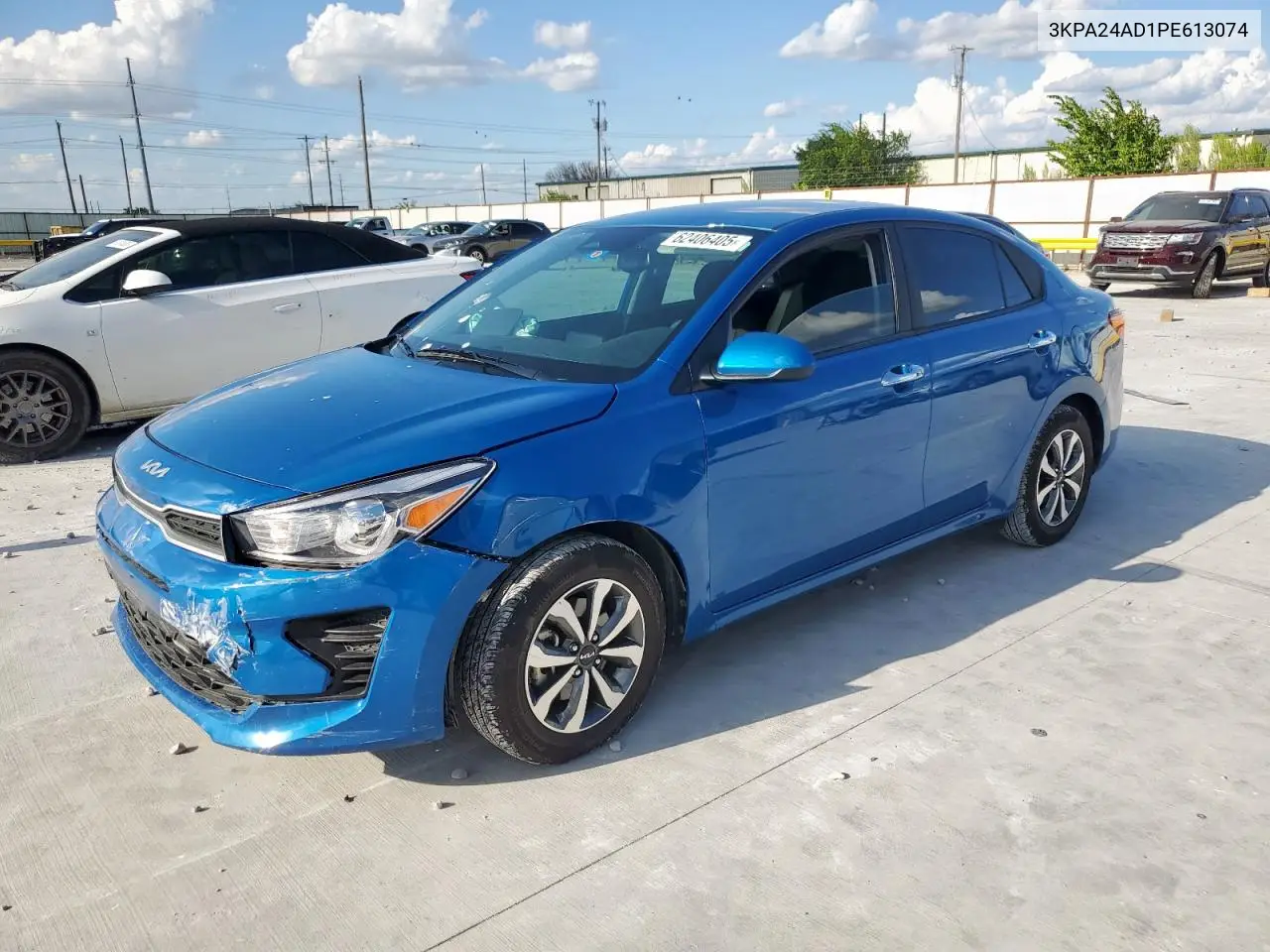 2023 Kia Rio Lx VIN: 3KPA24AD1PE613074 Lot: 62406405