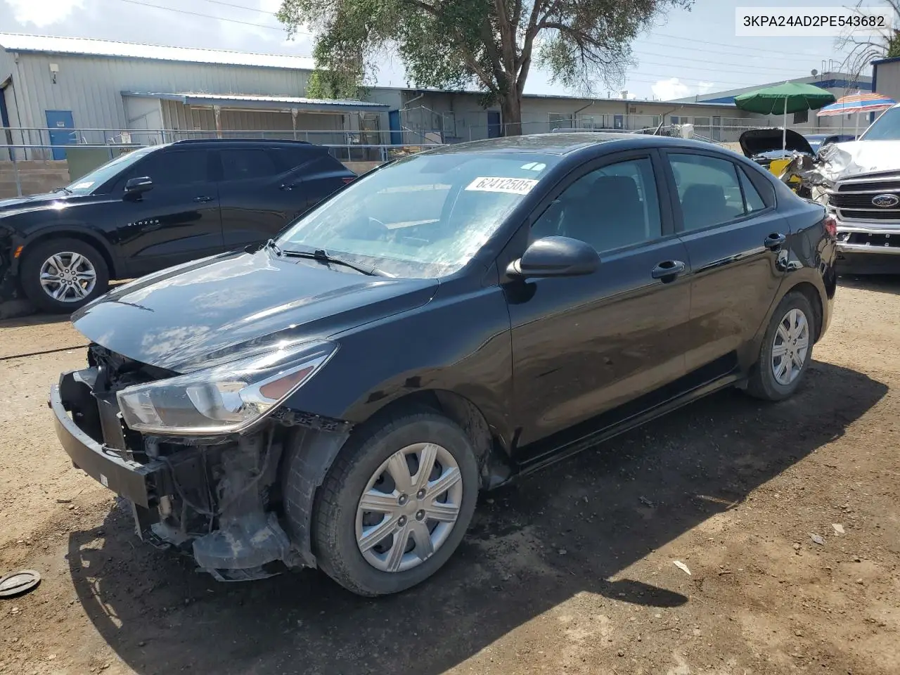 2023 Kia Rio Lx VIN: 3KPA24AD2PE543682 Lot: 62412505