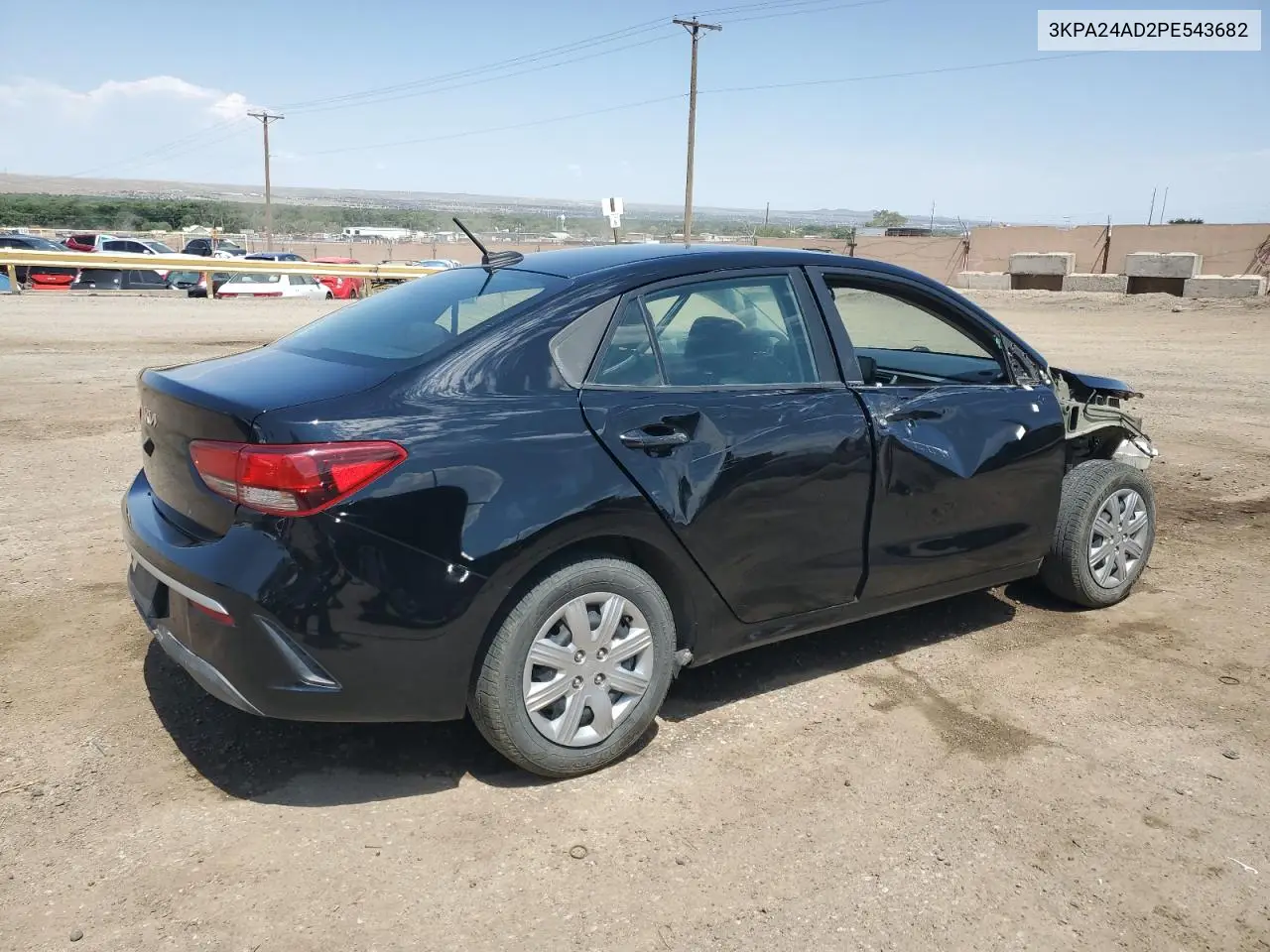 2023 Kia Rio Lx VIN: 3KPA24AD2PE543682 Lot: 62412505