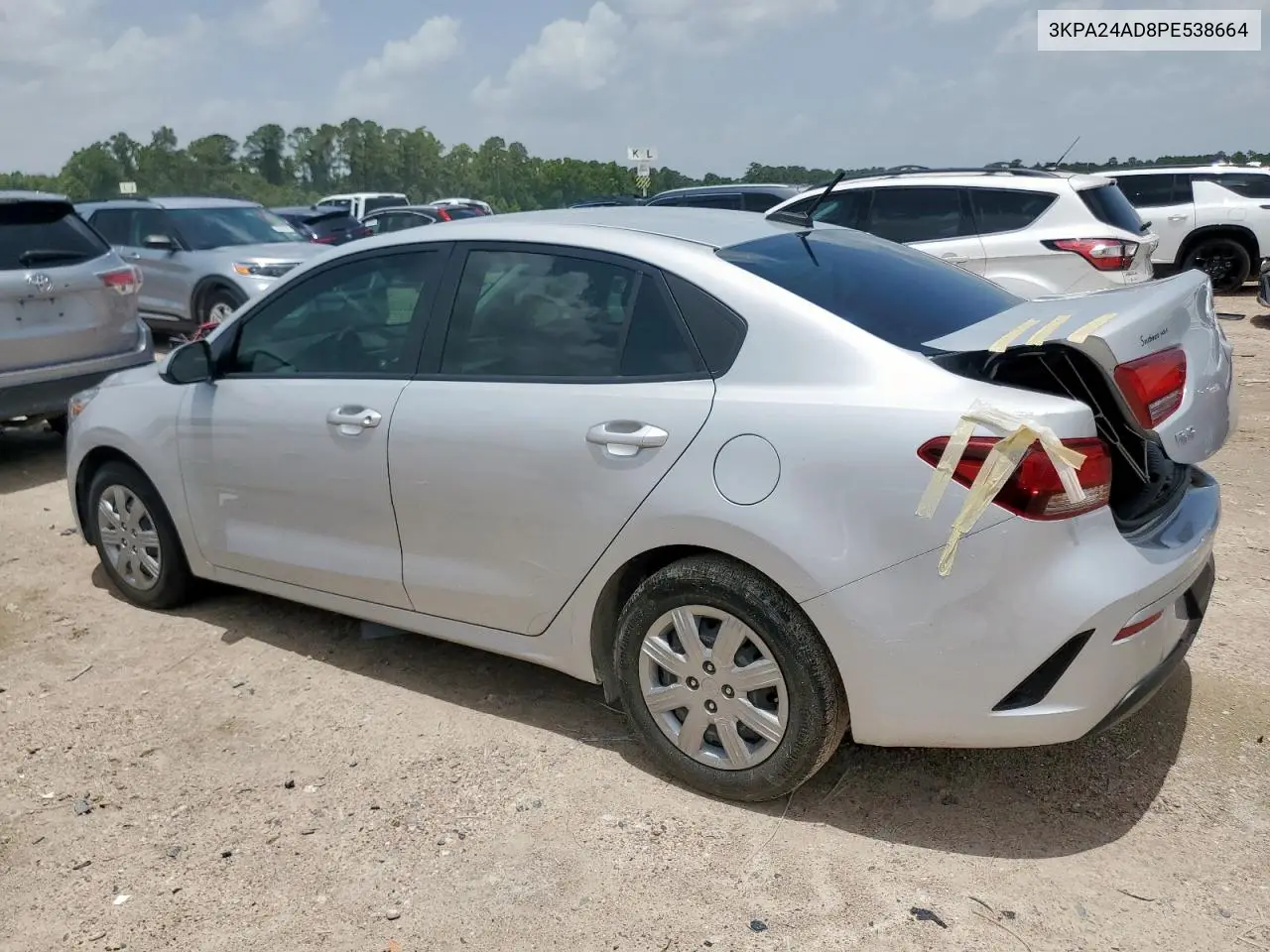 2023 Kia Rio Lx VIN: 3KPA24AD8PE538664 Lot: 62771635