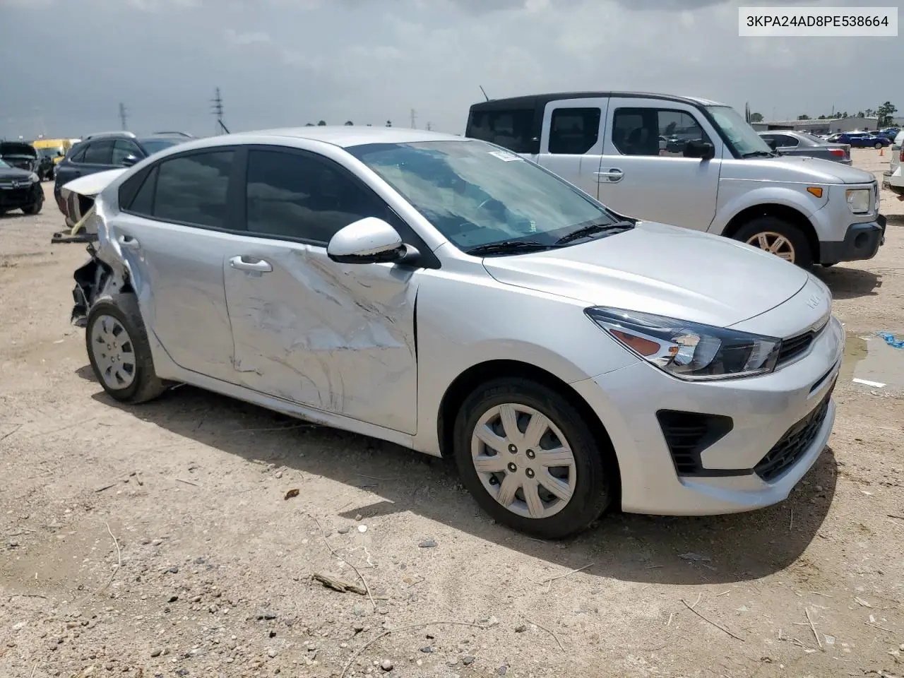 2023 Kia Rio Lx VIN: 3KPA24AD8PE538664 Lot: 62771635