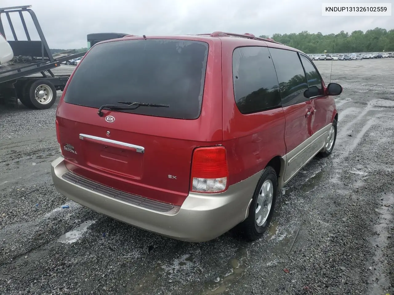 2002 Kia Sedona Ex VIN: KNDUP131326102559 Lot: 54473705