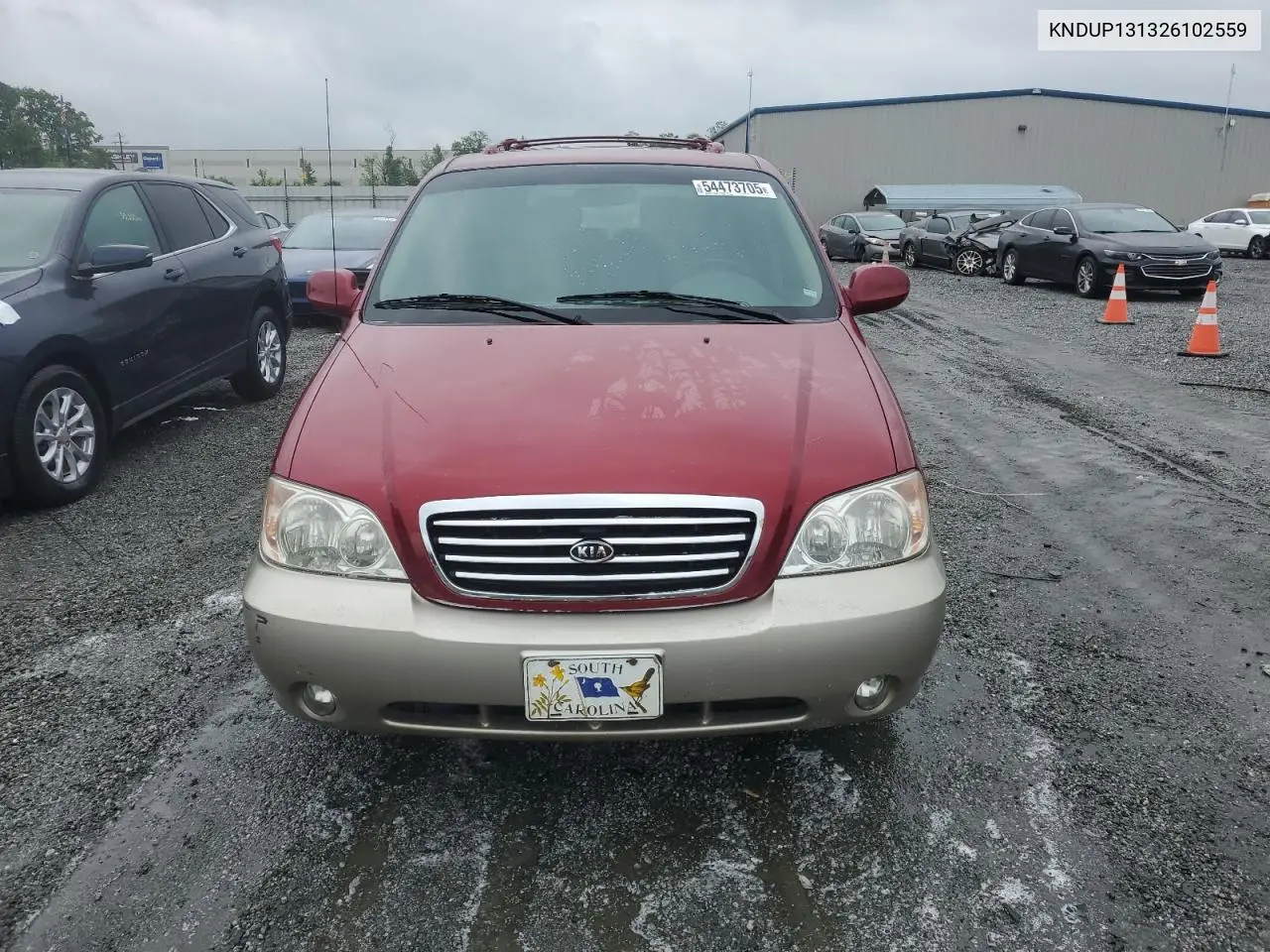 2002 Kia Sedona Ex VIN: KNDUP131326102559 Lot: 54473705