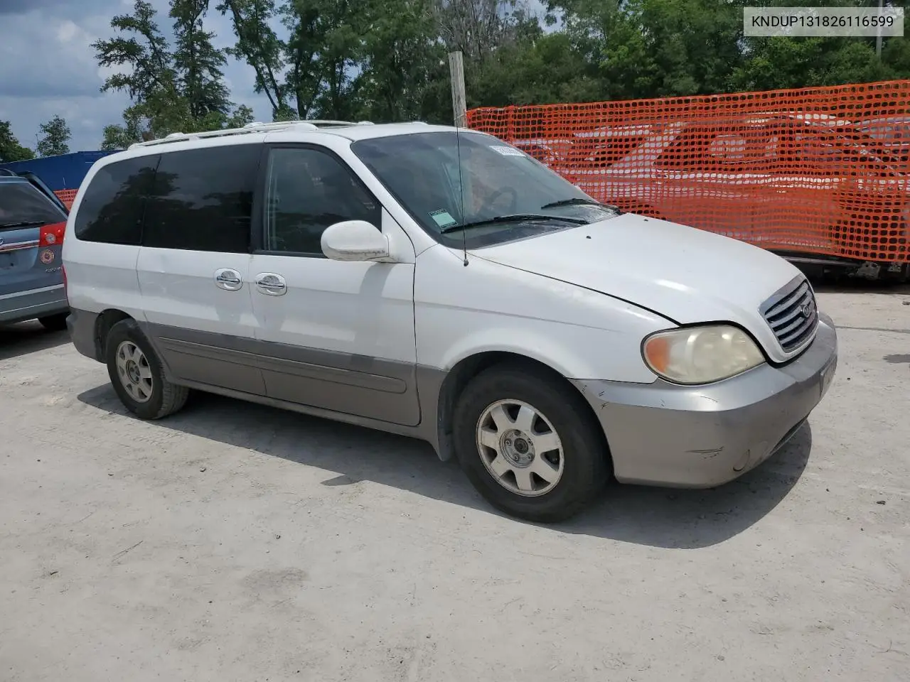2002 Kia Sedona Ex VIN: KNDUP131826116599 Lot: 55833865