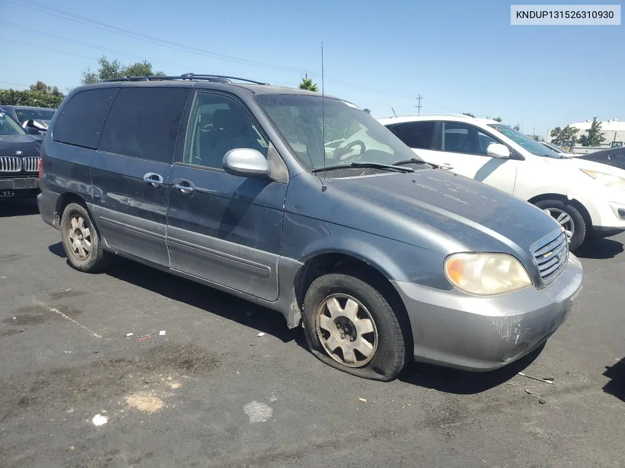 2002 Kia Sedona Ex VIN: KNDUP131526310930 Lot: 60783675