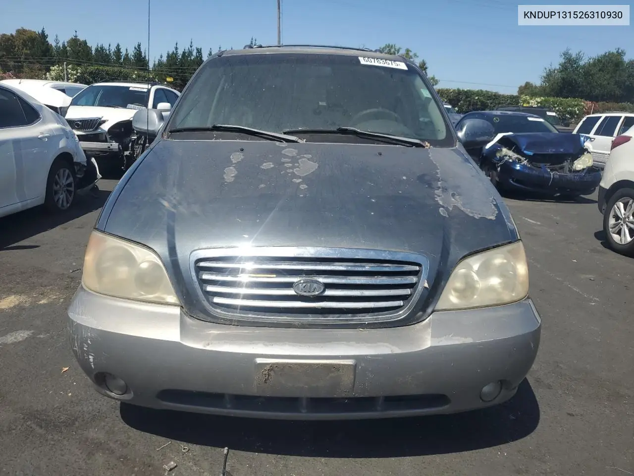 2002 Kia Sedona Ex VIN: KNDUP131526310930 Lot: 60783675