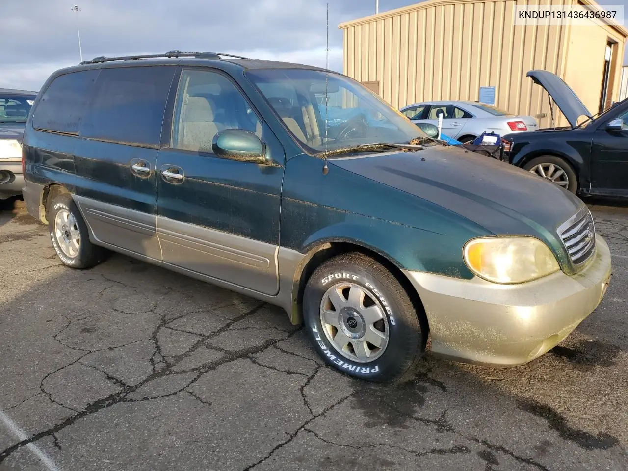 2003 Kia Sedona Ex VIN: KNDUP131436436987 Lot: 51501555