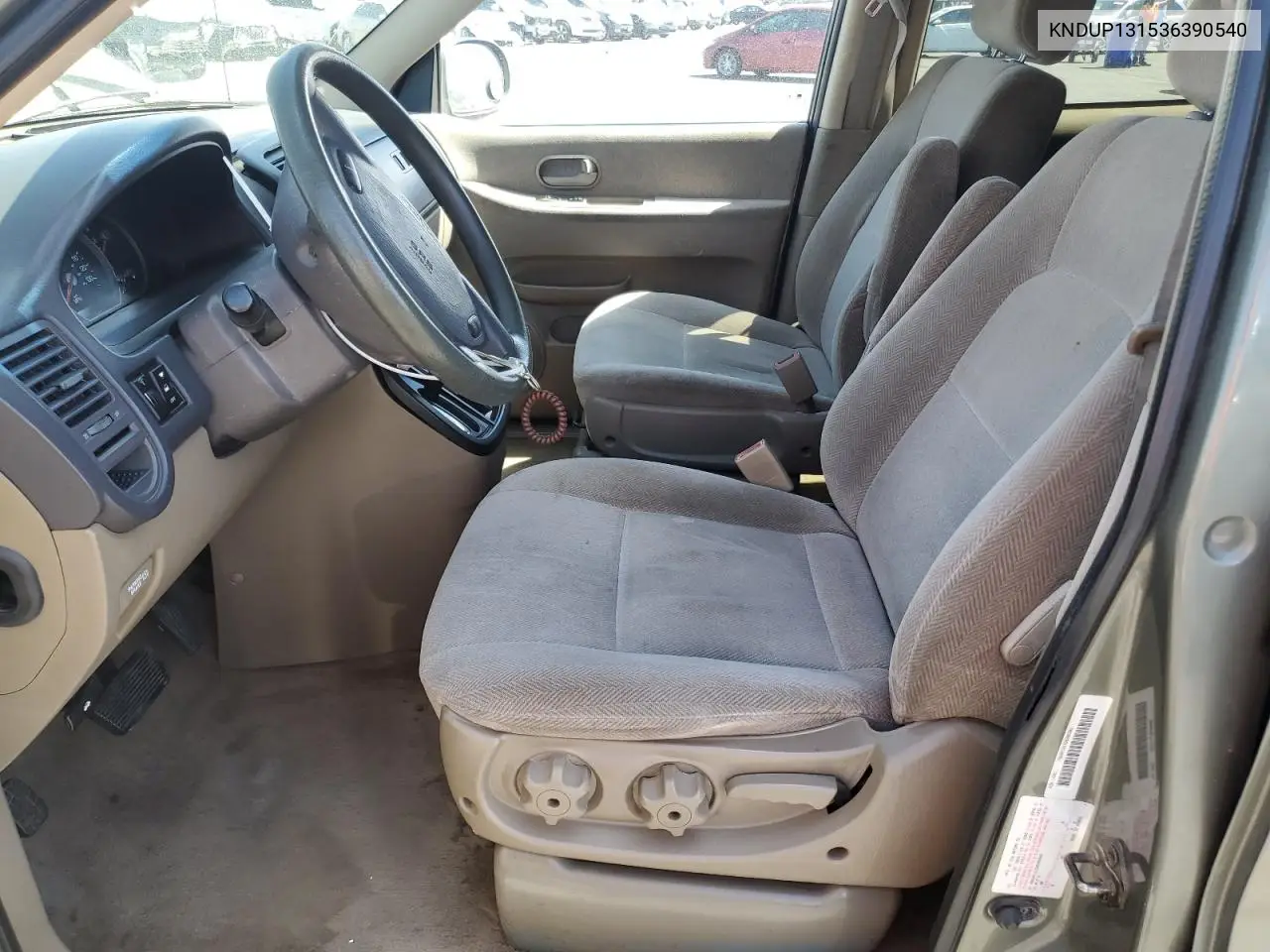 2003 Kia Sedona Ex VIN: KNDUP131536390540 Lot: 53067855