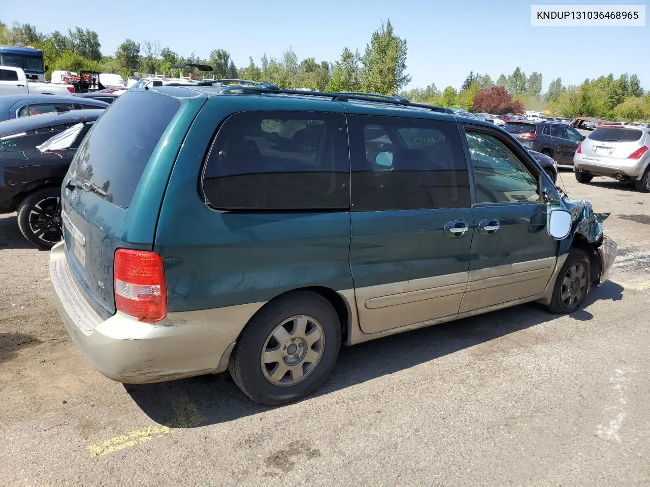 2003 Kia Sedona Ex VIN: KNDUP131036468965 Lot: 54267725