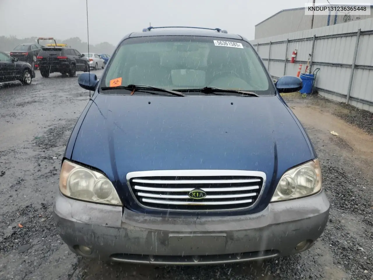 2003 Kia Sedona Ex VIN: KNDUP131236365448 Lot: 56361585