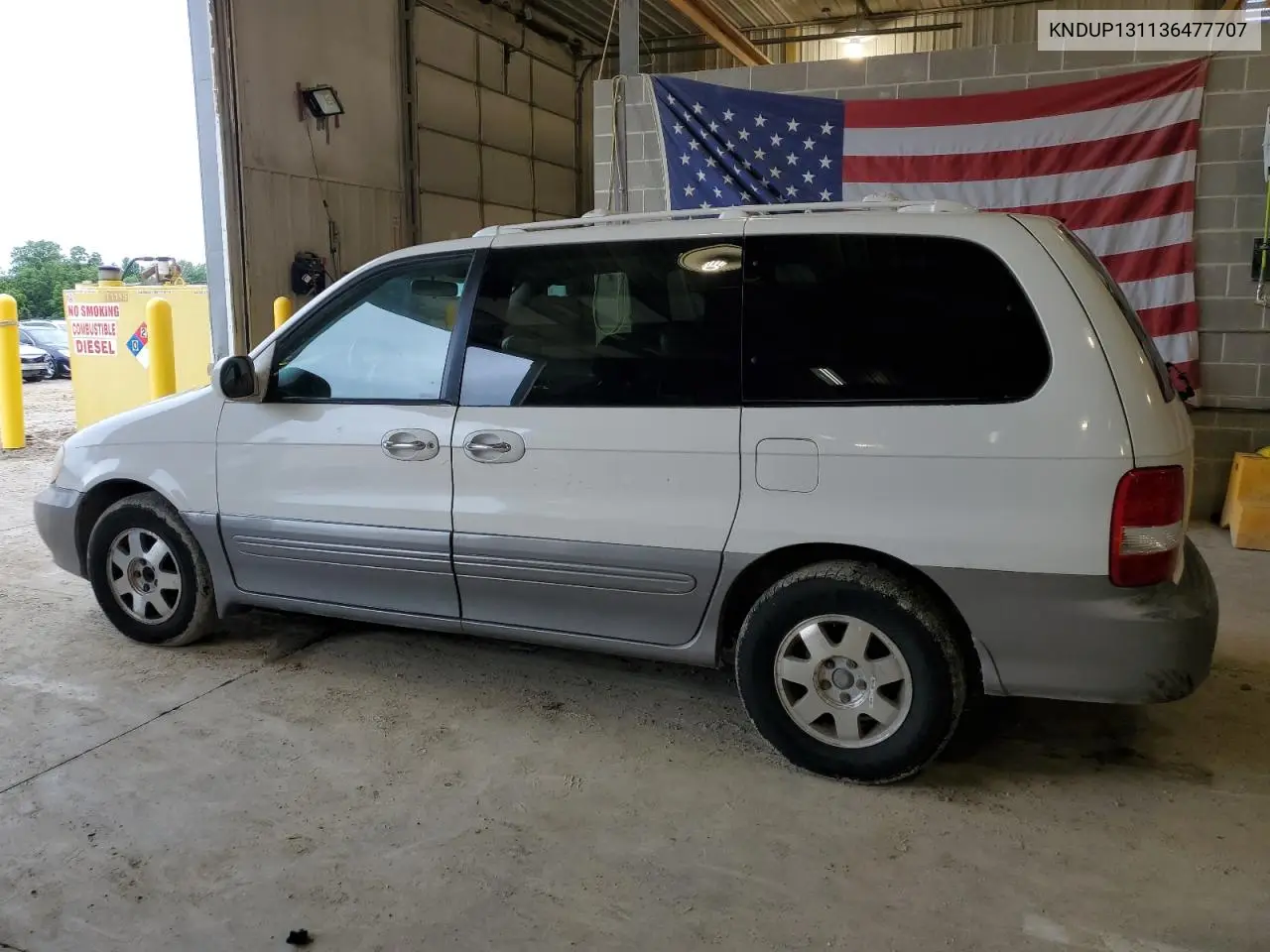 2003 Kia Sedona Ex VIN: KNDUP131136477707 Lot: 59520875