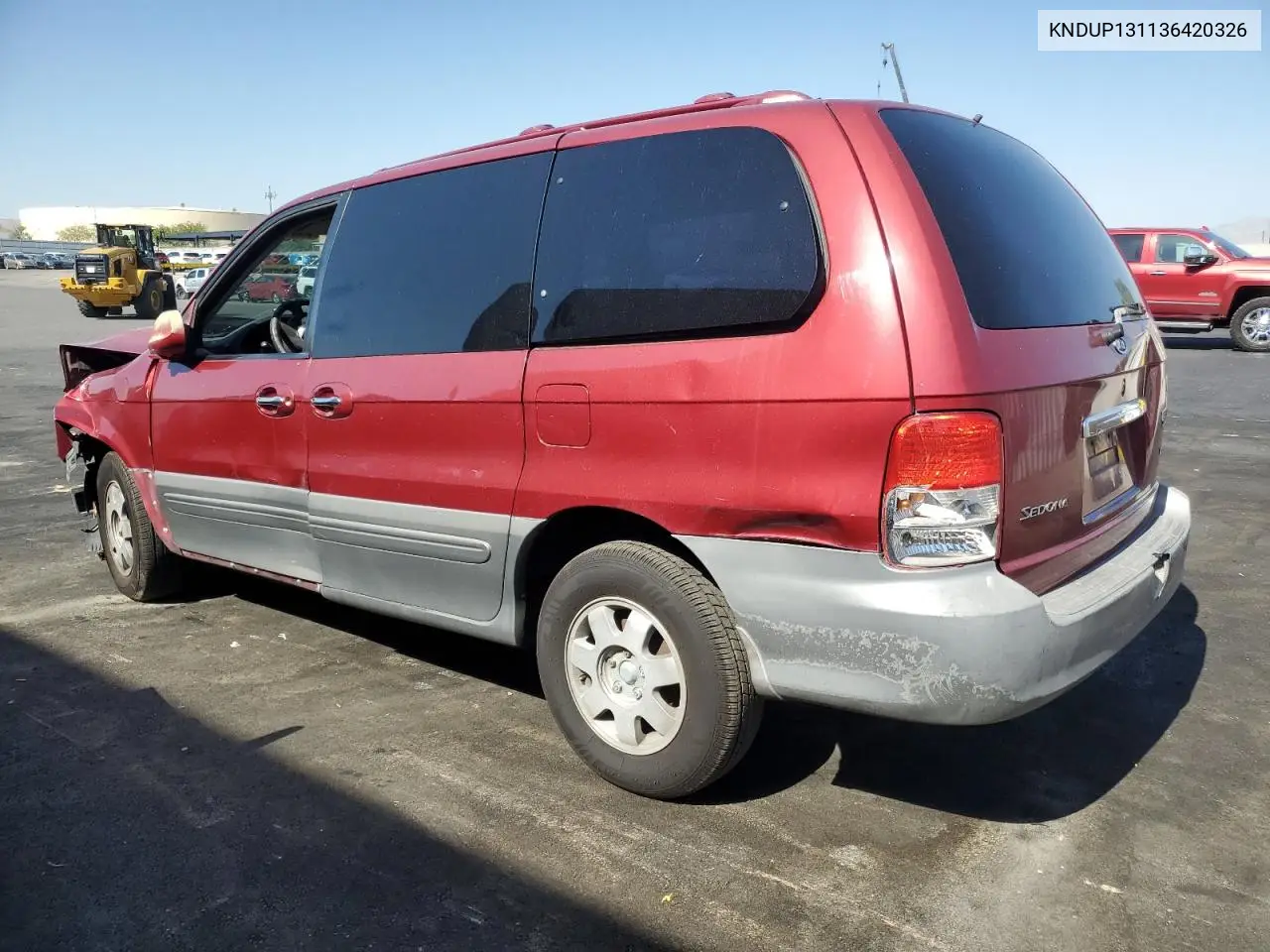 2003 Kia Sedona Ex VIN: KNDUP131136420326 Lot: 62936185