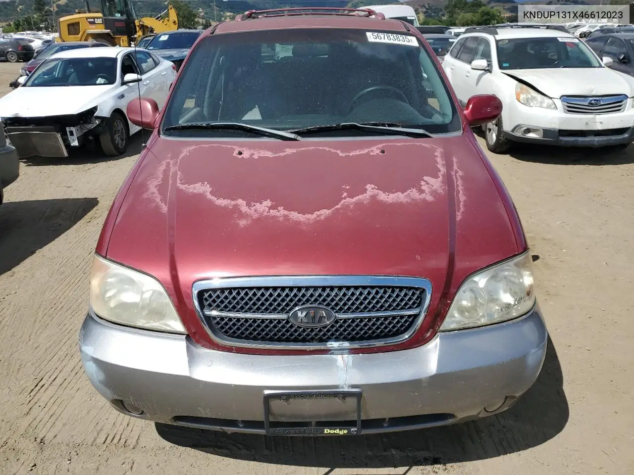 2004 Kia Sedona Ex VIN: KNDUP131X46612023 Lot: 56783835