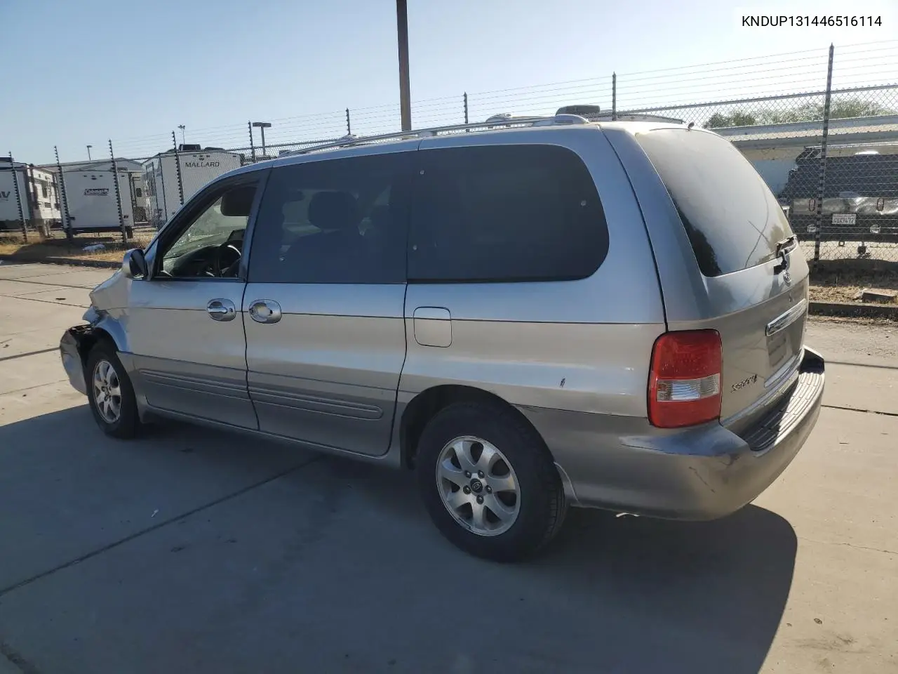 2004 Kia Sedona Ex VIN: KNDUP131446516114 Lot: 58030745